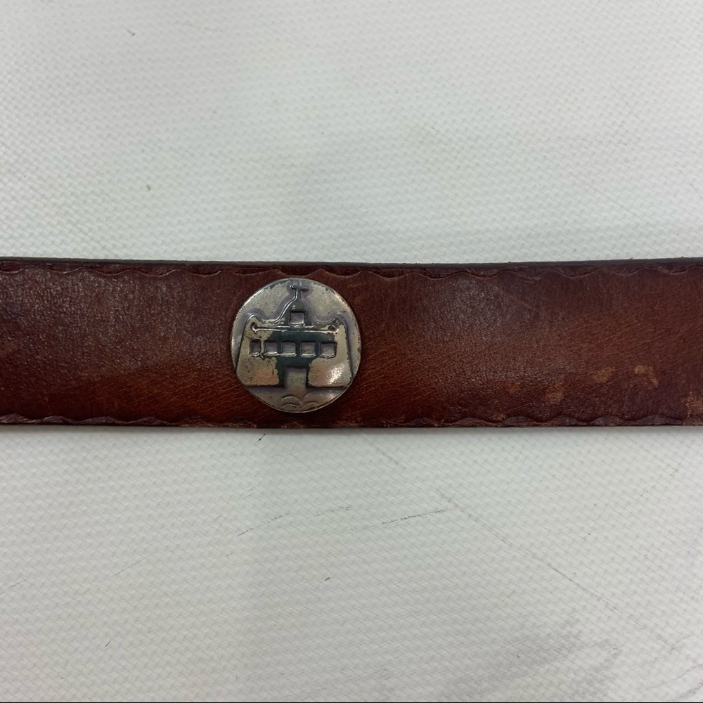 Mexican leather concho belt. 30 - Picture 3 of 8